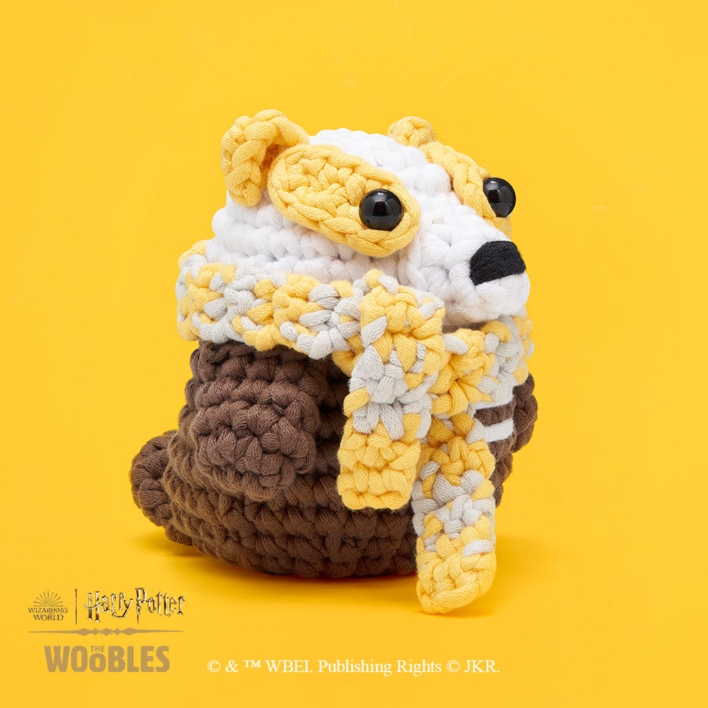 Hufflepuff™ Badger and Scarf Bundle