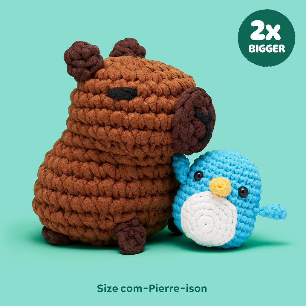 Hugh the Capybara Extra Squeezy Crochet Kit